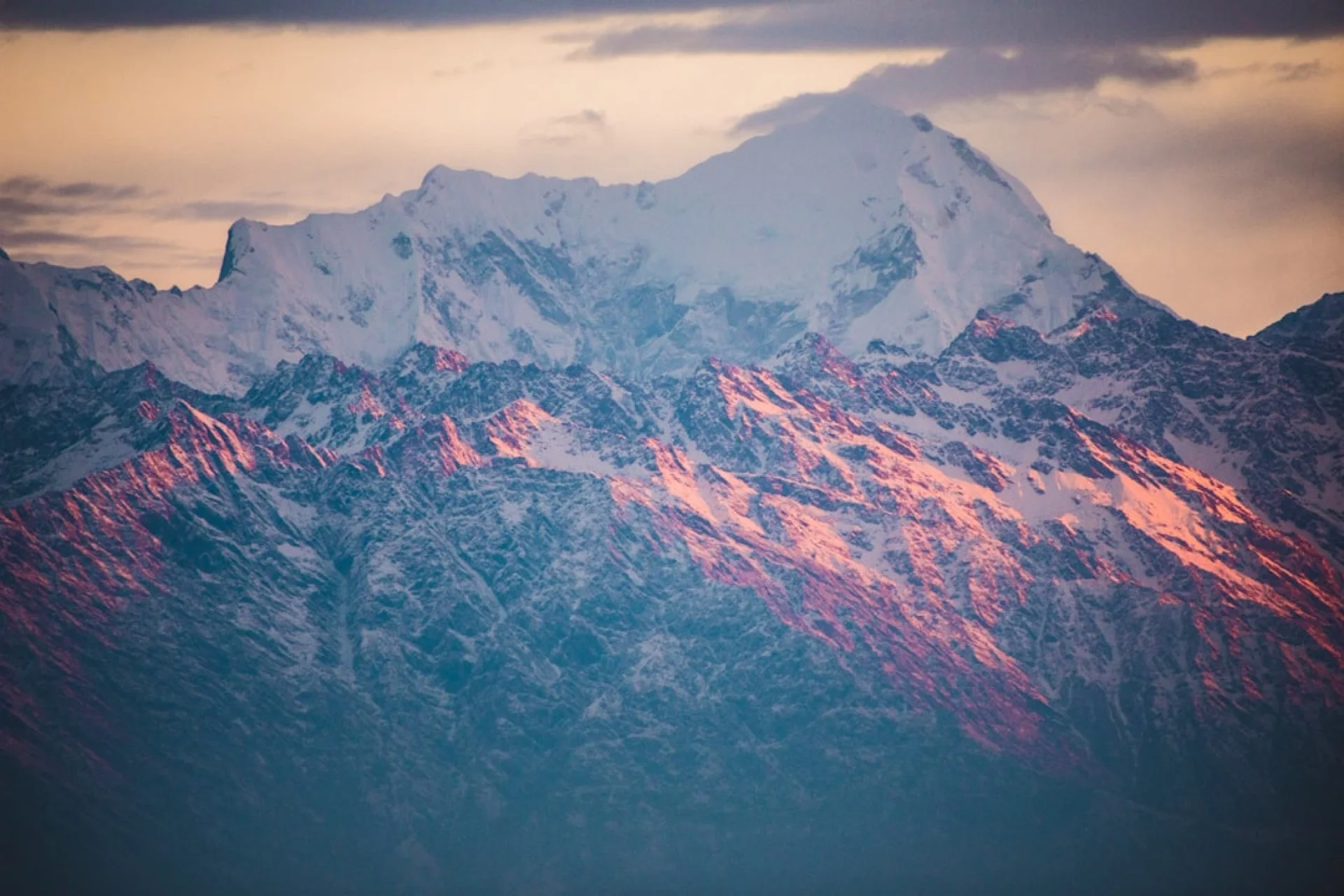 Dimly lit luxury hotel interior